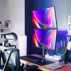 MOUNTUP Dual Monitor Stand for 2 Max 32 inch Stack Screen Monitors