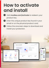 McAfee Total Protection 2025 | 1 Device, 1 Year | Antivirus Internet Security Software | Scam Protection & Identity Monitoring Included | PC/Mac/Android/iOS | Email Delivery
