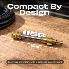 JPT Pressure Washer Gun Adapter, 1/4-Inch Quick Connect Fitting, Brass Build Adapter Compatible with Bosch High Pressure Washer