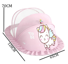 SYGA Foldable Baby Mosquito Net Protect Your Little One from Insects and Bugs Baby Bottomless Net for Baby Safe & Easy Use(Unicorn-Pink)
