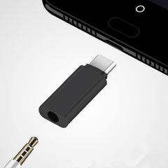 SYGA USB Type-C Male to 3.5mm Jack Female Earphone USB C to Aux Audio Headphone Headset Audio Adapter for Connector OTG - Black