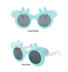SYGA Polarized Kids Goggles, Modern Stylish Eyewears For Boy's And Girls, Pig Style - Black Pack Of 1