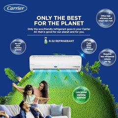 Carrier 1.5 Ton 5 Star AI Flexicool Inverter Split AC (Copper, Convertible 6-in-1 Cooling,Dual Filtration with HD & PM 2.5 Filter, Auto Cleanser, ESTER Exi, CAI18ES5R34F0,White)
