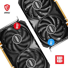 MSI GeForce RTX 4060 Ventus 2X Black 8G OC 8GB GDDR6 128-bit Gaming Graphic Card