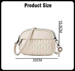 SYGA Women Small Bag Cross-Border Foreign Diamond Shoulder Bag(White)