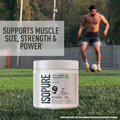 Isopure 100% Creatine Monohydrate Micronized, 250g- 83 servings, Increase Lean Muscle Mass, Enhances Muscular Endurance
