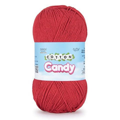 Ganga Acrowools Cotton Candy Yarn – Soft Premium Cotton Blend Wool for Knitting & Crochet | Lightweight, Smooth Texture, Pastel Shades, 100gm Ball (CCY006 -White)