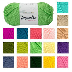 WOAFASHIONS - World of Arts Impulse Hand Knitting & Crochet Yarn, Premium Acrylic, 4 : Medium (Anchor Grey) (100gms / 3.5oz / 200mtr / 218yds)