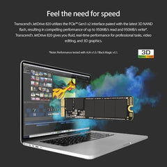 Transcend 960GB Internal SSD for MacBook, JetDrive 825, Thunderbolt 10 Gb/s, AHCI PCIe Gen3 x2, 5 Yrs. Warranty