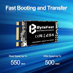 ByteFest SSD 64GB M.2 2242 NGFF SATA III 6 Gb/s Internal Solid State Drive(22x42mm), High Performance, 3D NAND, Upgrade Storage for Laptop and Desktop