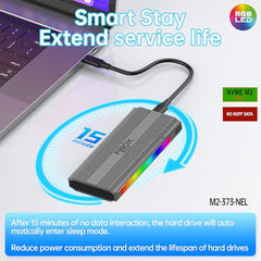 PiBOX India NVME M2 Enclosure Fan, SSD Enclosure - USB 3.2 10Gbps, Tool-Free M.2 NVMe Case, PCI-E NVMe Reader, USB-C, Supports M & B&M Keys, 2230/2242