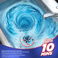 Kiwi Dranex Drain Cleaner Powder | Pack of 6 | Unclogs Drains in 10 Min