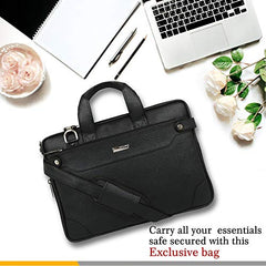 Zipline Laptop bags for men office use | Faux Leather Laptop Bag for Man - Fits 14/15.6/16 inch Laptop, Macbook, Macbook Pro Messenger Bags for Mens (1-Tan Bag)
