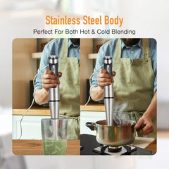 KENT 16044 Hand Blender Stainless Steel 400 W | Variable Speed Control | Easy to Clean and Store | Low Noise Operation