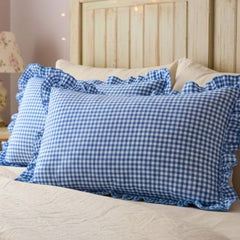 Sleepy Threads Pink Pillow Covers - Set of 2 | 27 x 18 Inch | Rectangular Checkered 220 TC Pillow Cases | Soft & Breathable with Envelope Closure | Throw Pillow Case for Sofa, Living Room, Bedroom