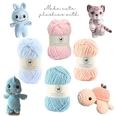 NESTNHAVEN , Plush & Cuddly Sets 2.0 , Chenille Yarn Supersoft Hand Knitting Wool Ball, set of 4 , 400 grams (1 Ball/100 Gram Each) Suitable for Craft, Babywear, Toys , Baby Blankets , 5 Bulky, Shades - NNHS 2.0 (Set 26 baby Pink , lilac , hot pink…