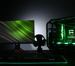 SYGA Black RGB Gaming Desk Pad Non Slip Rubber Base Soft & Smooth Microfiber(90CM*40CM)