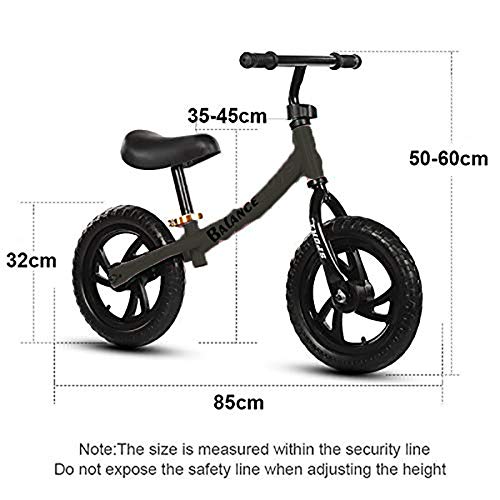 SYGA EVA Balance Bike, Black, 3 Years or Older, 1 Piece