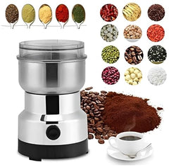 DhimahiEnterprisess Electric Coffee and Spice Grinder, 150W Stainless Steel Mini Grinder for Dry Masala, Coffee Beans, Nuts and Seeds, Multipurpose Kitchen Appliance