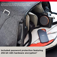 SANDISK Extreme Pro 1TB Portable External SSD, Up to 2000MB/s, USB-C, IP65 Water & Dust Resistant, 3m Drop Protection, Metal Enclosure, PC, Mac & Smartphone Compatible