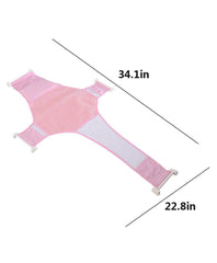 SYGA New Baby Bathtub Mesh Seat Support Sling Net Infant Bath Blue Tub Hammock(Pink)