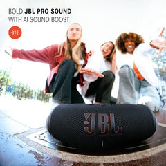 JBL Charge 6, Powerful Pro Sound with AI Sound Boost Wireless Portable Bluetooth Speaker,28 Hrs Playtime, Auracast Multi-Speaker Connection, Built in Power Bank, IP68 Waterproof Black & Orange