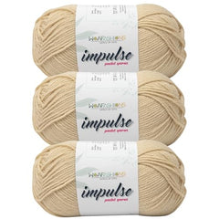 WOAFASHIONS - World of Arts Impulse Hand Knitting & Crochet Yarn, Premium Acrylic, 4 : Medium (Anchor Grey) (100gms / 3.5oz / 200mtr / 218yds)