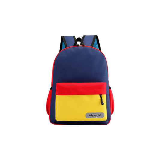 SYGA Kids Schoolbag, Breathable, Waterproof, Customized Logo Backpack For Kindergarten And Elementary School Students (Small Dark Blue)