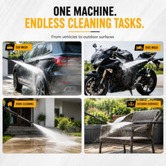 Pilot High Pressure Car Washer Machine 2400W | 150 Bar Power Washer Machine | 11L/min Water Flow | Portable Pressure Washer for Car, Bike, Home Cleaning, Patio & Garden Use