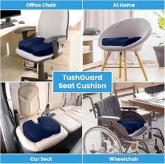 TEKCOOL Cotton Orthopedic Coccyx Cushion For Tailbone Pain Car SeatCushions For Chair Tailbone Pillow For Sitting SeatCushion For Car Driving Seat Sitting Pillow Coccyx Seat Cushion For Chair (Black)'