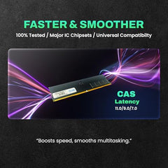 EVM 16GB DDR5 Desktop RAM Memory | 4800MHz | PC5-38400 | Long-DIMM | 288-Pin | CL19 | 1.1V Low Voltage | High Speed Performance | Intel & AMD Compatible | 10 Year Warranty (EVMT16G4800U88P)