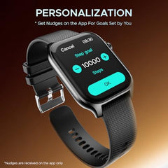 boAt Ultima Ember smartwatch with 1.96” AMOLED Display, AOD, Personalized Fitness Nudges, Functional Crown,100+ Sports Modes, Create Your Own Watchface, smartwatch for man and Woman (Steel Black)