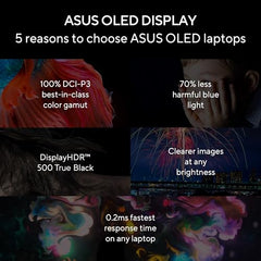 ASUS Zenbook 14,Intel Core Ultra 7 (Series 2), Intel Arc iGPU,32GB,1TB,3K OLED Touch Screen,14",Windows 11,M365 Basic (1Year)*,Office 2024,Ponder Blue,1.28 kg UX3405CA-PZ163WS, Thin & Light Laptop