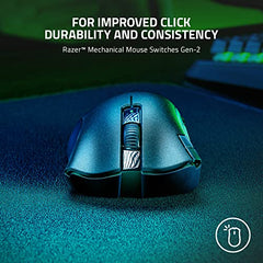 Razer Deathadder Essential - True 6400 DPI Optical Sensor, Wired Ergonomic Form Factor, High Durability, 5 Hyper Response Buttons, 10 Million Clicks RZ01-03850100-R3M1 - Black
