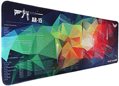 WAR HAMMER GX1050 Extended Size Gaming Mouse Pad| Stitched Edges| Non-Slip Rubber Base|Computer Laptop|Keyboard Mouse Pad for Office & Home (Extended XXL, GX3050 AR120)