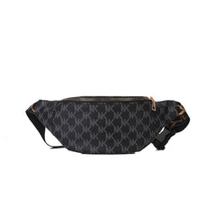 SYGA Pu Small Bag Foreign Style Fashion Shoulder Messenger Bag Light and Simple Ladies Chest Bag(Black)