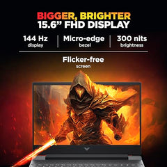 HP Victus, Intel Core 5 210H, 4GB RTX 3050 A (24GB DDR5, 512GB SSD) FHD, 144Hz, 300 nits, IPS, 15.6''/39.6 cm, Win11, M365* Office24, Mica Silver, 2.29kg, fa2500TX, Backlit, Gaming Laptop