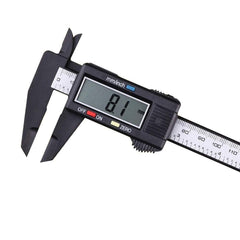 SYGA 150mm/4" LCD Digital Scale Electronic Carbon Fiber Vernier Calipers Gauge Micrometer with Large LCD Screen Display Inch/Metric