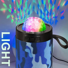 PerfX M21VP Portable Bluetooth Speaker 10W – Thunder Bass, Inbuilt Disco Lights, Wireless Speaker for Party & Outdoor (Disco Light 10 W Bluetooth Speaker, Green)