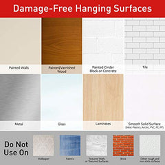 Command Decorating & organizing Pack of 20 clips/hooks and 24 mini strips, Damage Free walls, Clear,Plastic