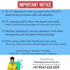 CloudVU Desktop PC | Core i7-4770/90 Turbo | 16GB RAM | GPU GT730 4GB | 512GB NVMe SSD | HDMI,VGA,LAN,USB 3.0,Clocite Copper CPU Fan,+Windows 11 Pro License & MS Office(i7,16GB,512GB,CPU-VX3)