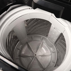 Midea 7.5 Kg 5 Star Fully Automatic Top Load Washing Machine, Spiral Stream Tub, Dual Waterfall, 6 Petal Pulsator, Magic Filter (MWMTL075FP0PNMB, Auto Restart, Mid Black)