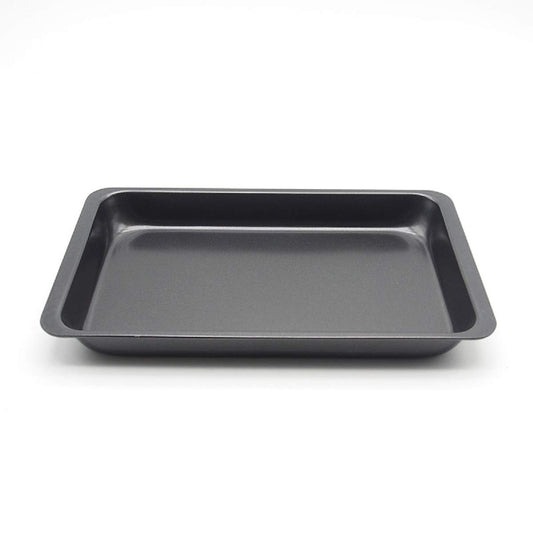 SYGA 11 inch Rectangular Carbon Steel Non-Stick bakeware Cake and Cookies Baking Oven use Plate (Black)