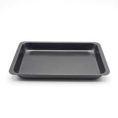 SYGA 11 inch Rectangular Carbon Steel Non-Stick bakeware Cake and Cookies Baking Oven use Plate (Black)