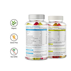 Meadbery Multivitamin Calcium Combo Gummy Bears Glutenfree Formula With Minerals And Vitamins B C D E B12 B6 For Kids Bone Health Growth Kids Bone Teeth Health 30+30 Tasty Gummies