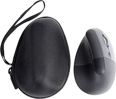 M.G.R.J® Portable Carrying Case Cover for Logitech Lift Vertical Ergonomic Wireless Mouse (Hard|EVA|Black)