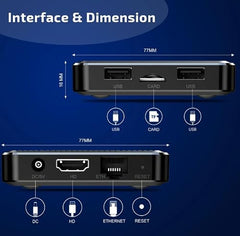 DEVIANT X98Q Mini Pc Box with Amlogic S905W2 Quad core Processor - 4K UHD Video, 2GB RAM, 16GB ROM, Dual-WiFi, Bluetooth