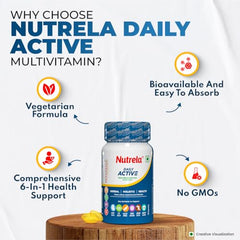 Nutrela Multivitamin by Patanjali | 30 Veg Capsule Pack of 2 | With Vitamins, Minerals, Natural Extracts & Amino Acids | Daily Wellness Supplement for Men & Women