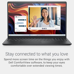 Dell 15 (Previously Inspiron), R5-7520U Processor, 8GB LPDDR5 RAM, 512GB SSD, FHD 15.6"/39.62 cm Display, Windows 11 Home, Carbon Black, 1.63kg, Standard Keyboard, 15 Month McAfee, Thin & Light Laptop