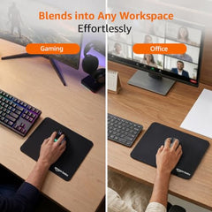 Amazon Basics Large Extended Computer Rectangular Mouse Pad, 16.7 x 35.7 inch, Black